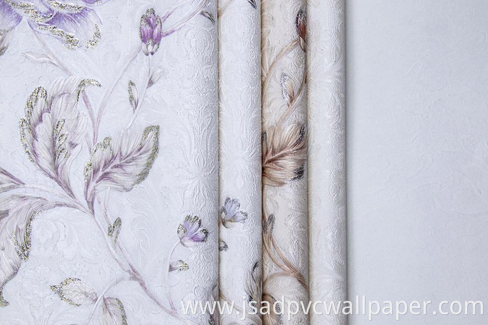 Floral Design PVC Wallpaper